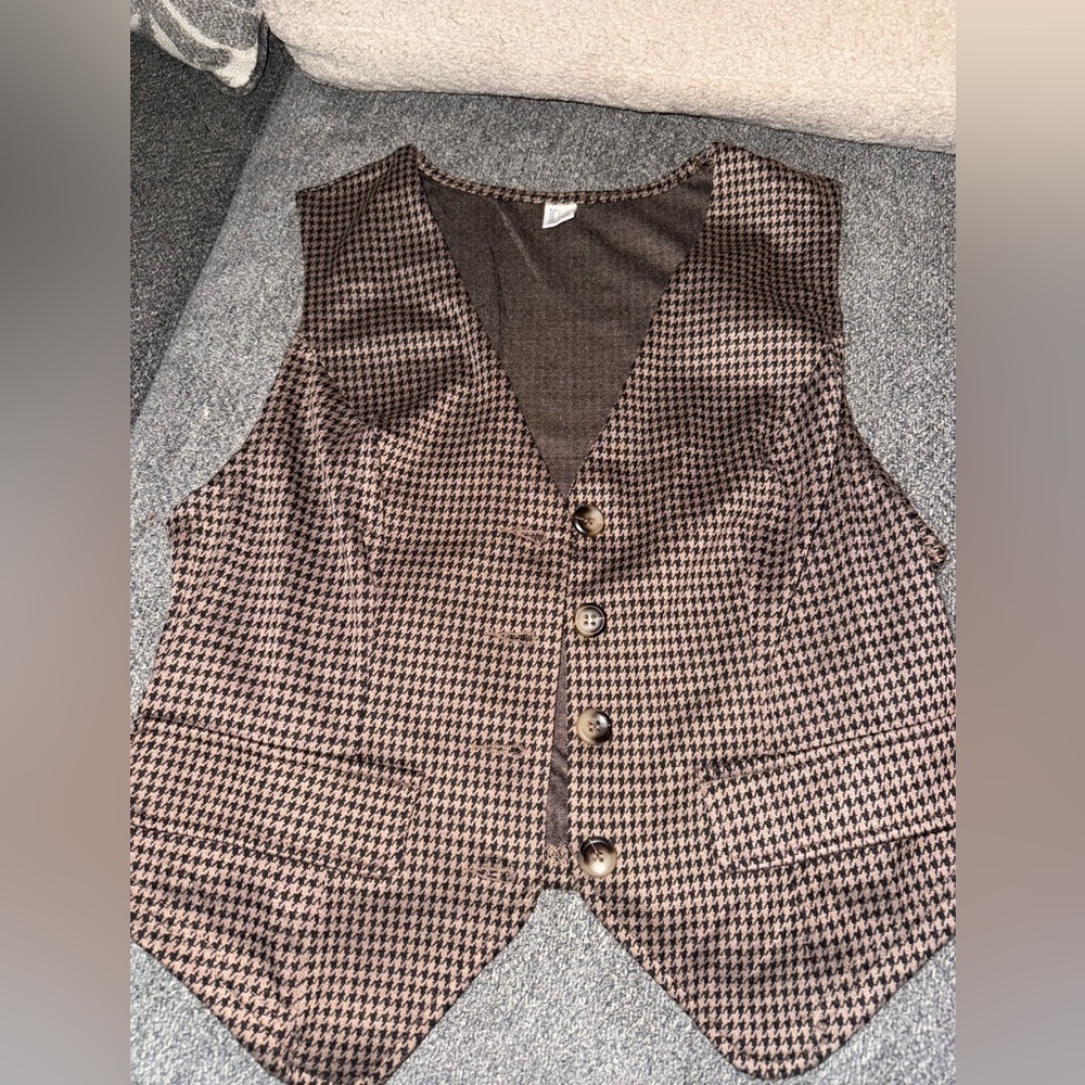 Plaid vest blazer - Picture 2 of 2